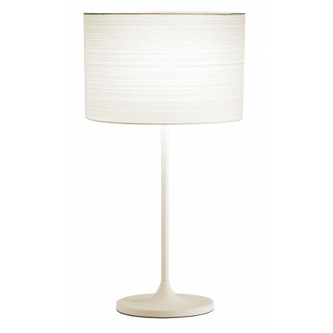 22.5" Oslo Collection Table Lamp White - Adesso: Scandinavian Design, Metal Base, Japanese Paper Shade