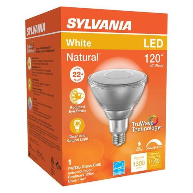 Sylvania Natural PAR38 E26 Dimmable LED Floodlight Bulb Daylight