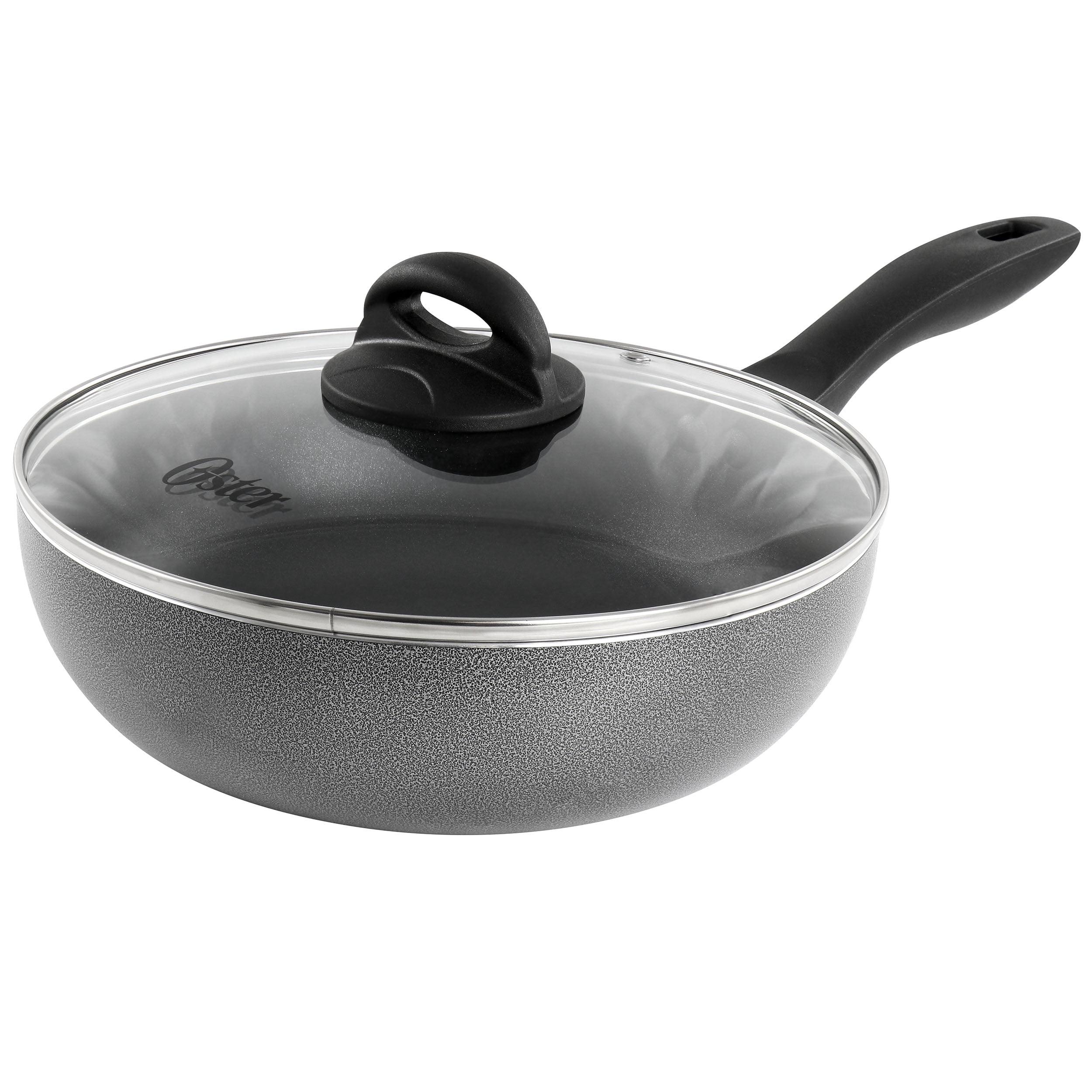 Granite Grey 9.5 Inch Non Stick Aluminum Wok with Lid