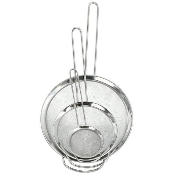 Oster Baldwyn 3 Piece Stainless Steel Mesh Strainer Set in Silver