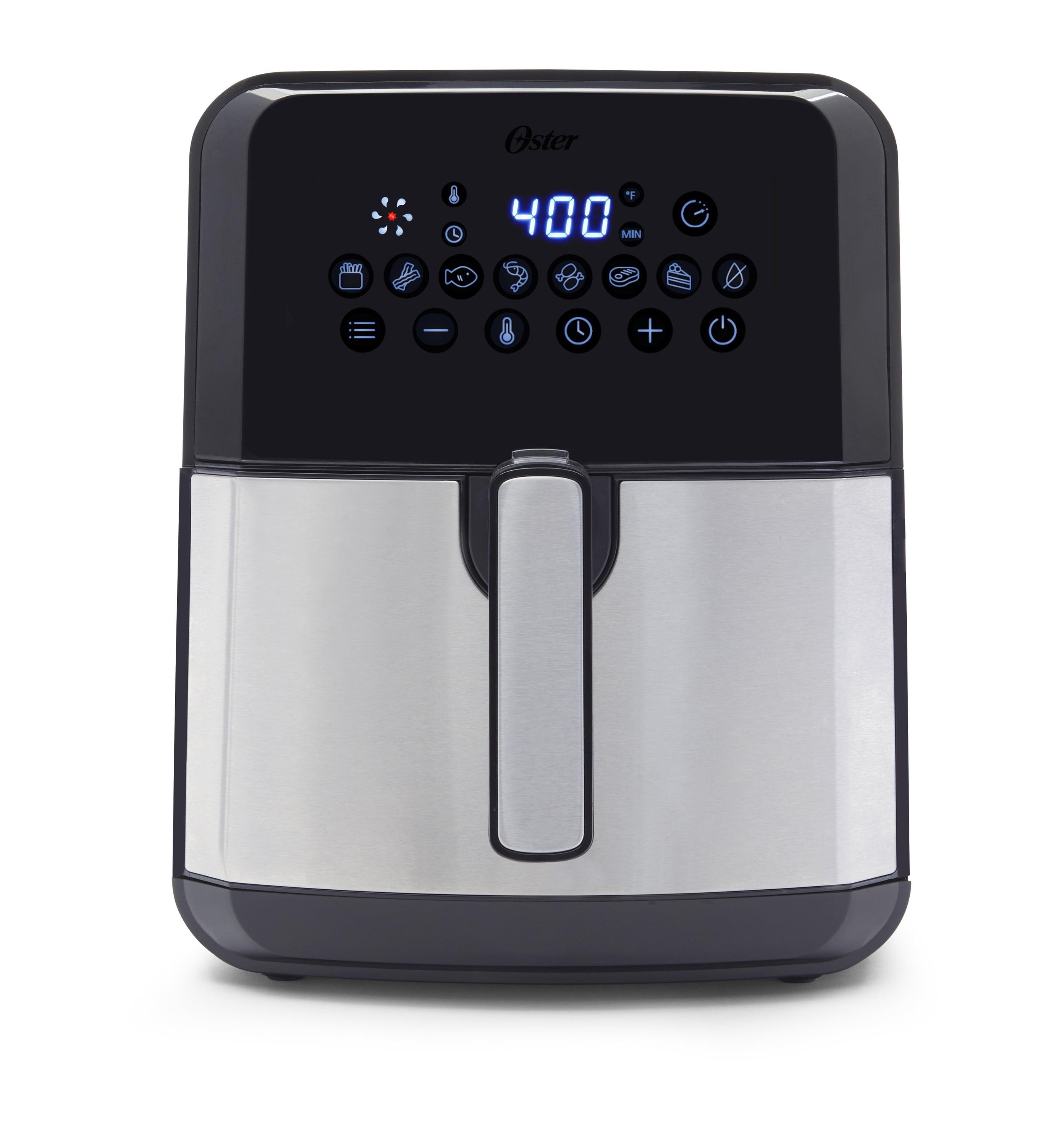 Stainless Steel 5 Quart Digital Air Fryer with Nonstick Coating