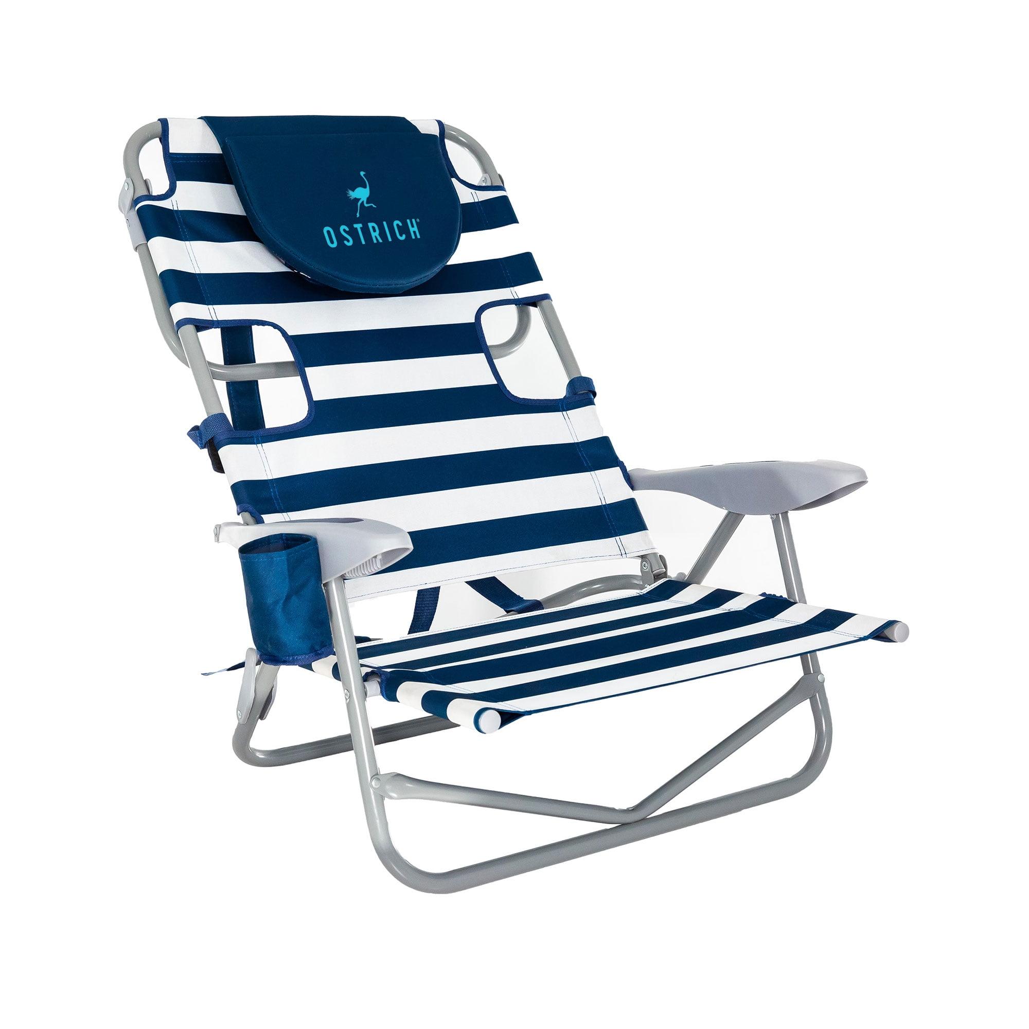 Ostrich On-Your-Back Outdoor Reclining Beach Lounge Pool Camping Chair