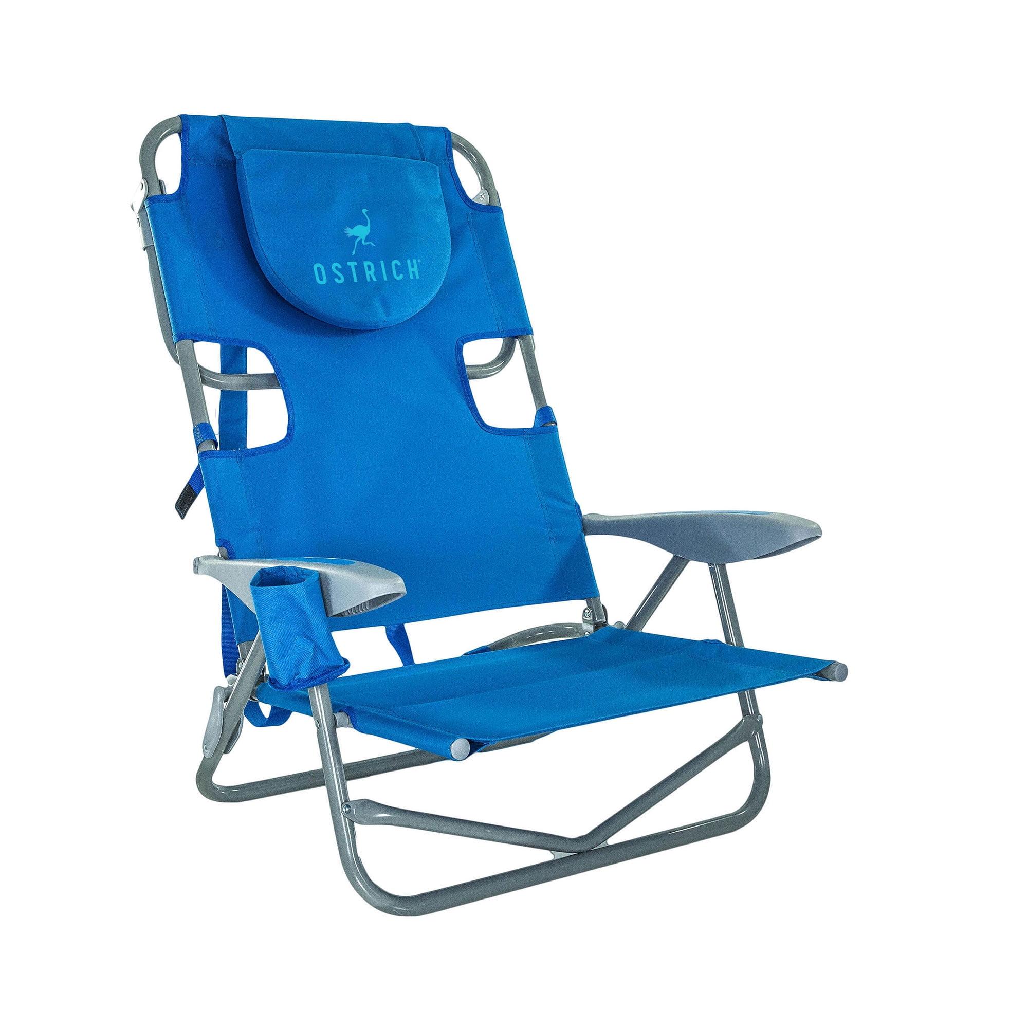 Ostrich On-Your-Back Outdoor Reclining Beach Lounge Pool Camping Chair