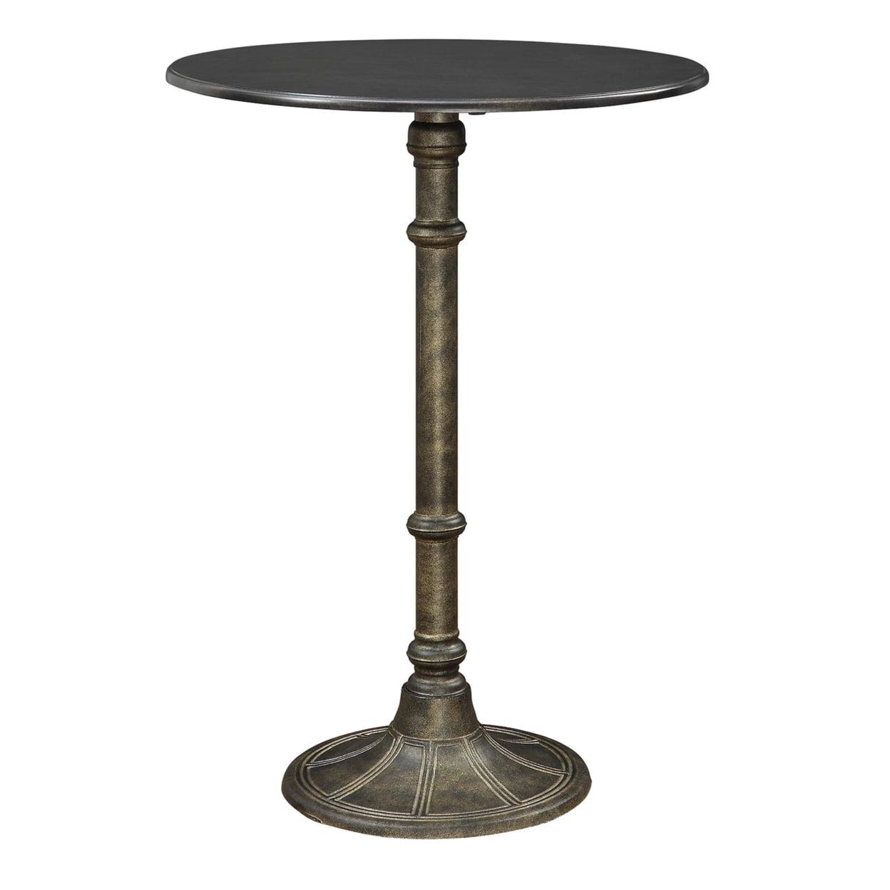 Oswego Round Metal Base Dining Table