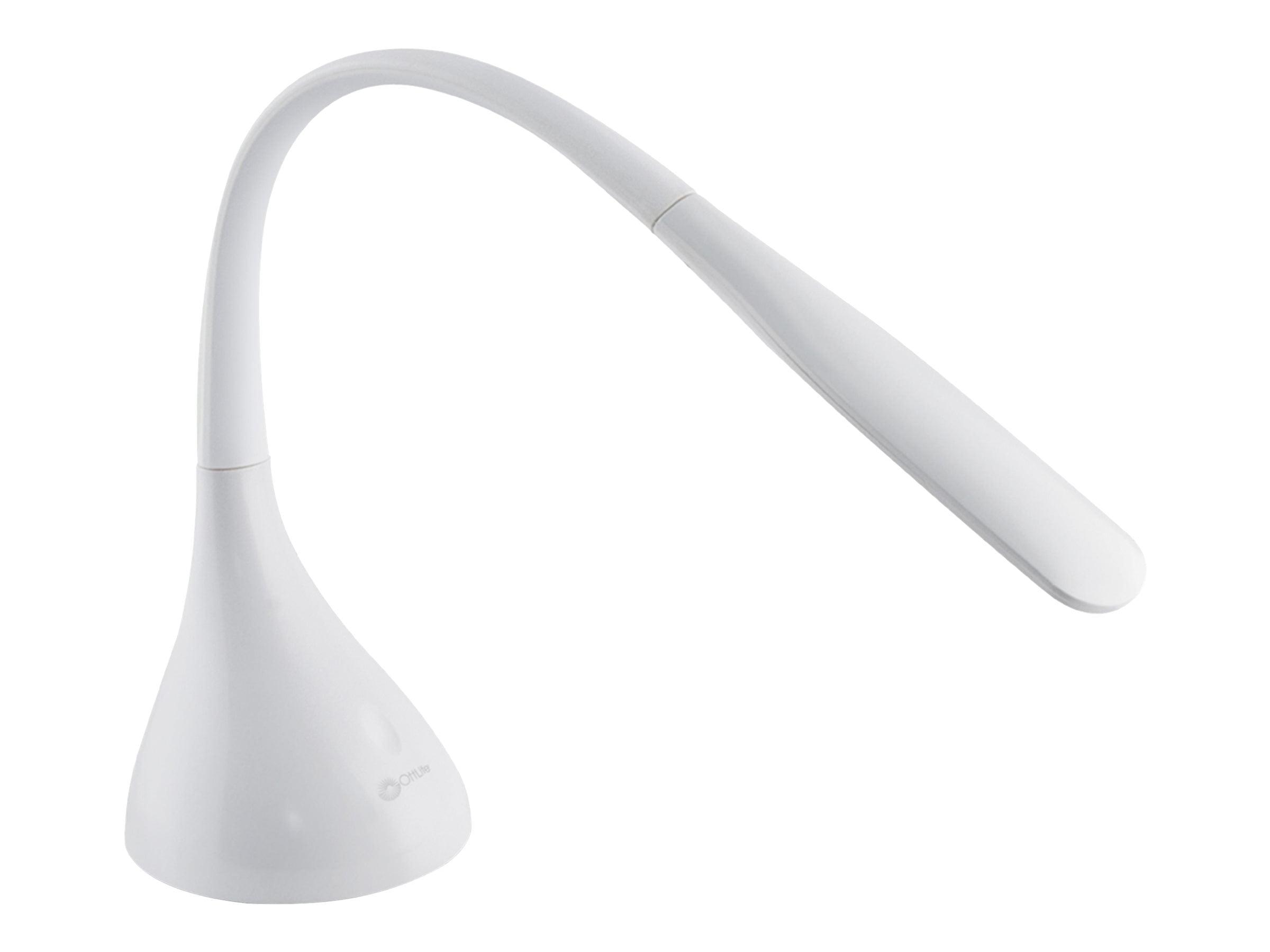 14" Creative Curves Desk Desk Lamp White (Includes LED Light Bulb) - OttLite