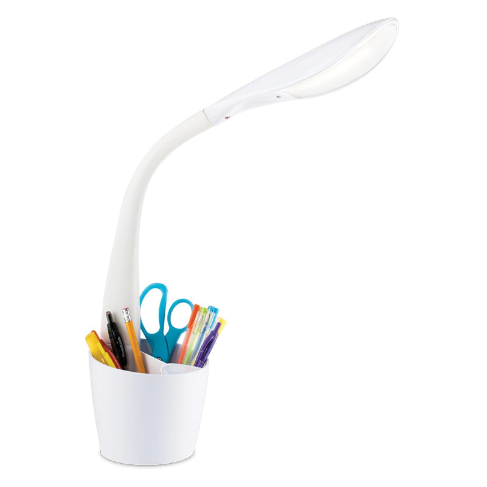 OttLite OttLite LED Desk Space Organizer Lamp, 4 Brightness Levels, Touch Controls, Flexible Neck Height