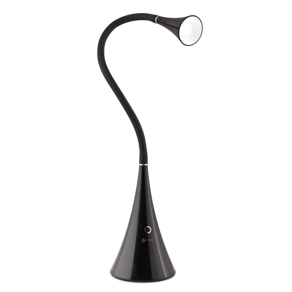 OttLite LED FlexNeck Table Lamp - USB Charging Port, Adjustable Brightness, Energy Efficient