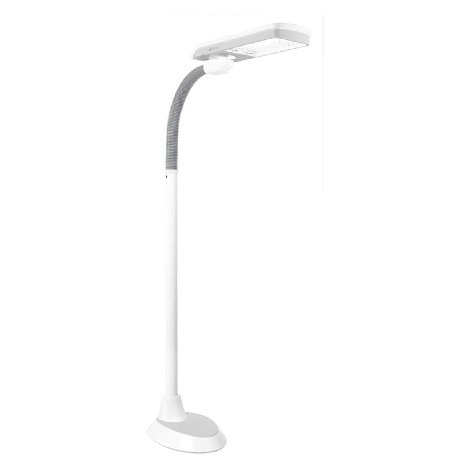 Elegant 67'' Adjustable White and Grey LED Floor Lamp