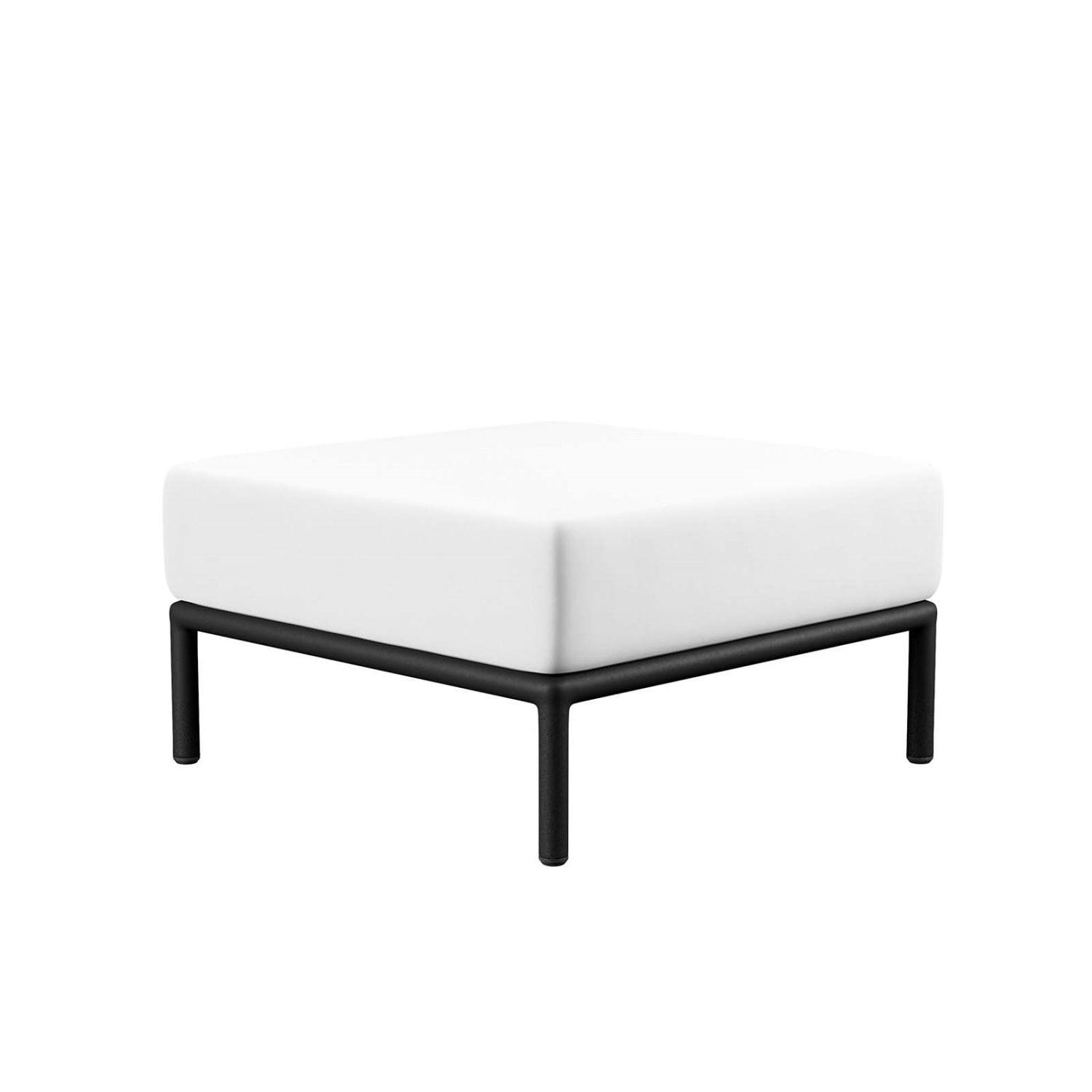 Hanalei 28" White Aluminum Outdoor Patio Ottoman