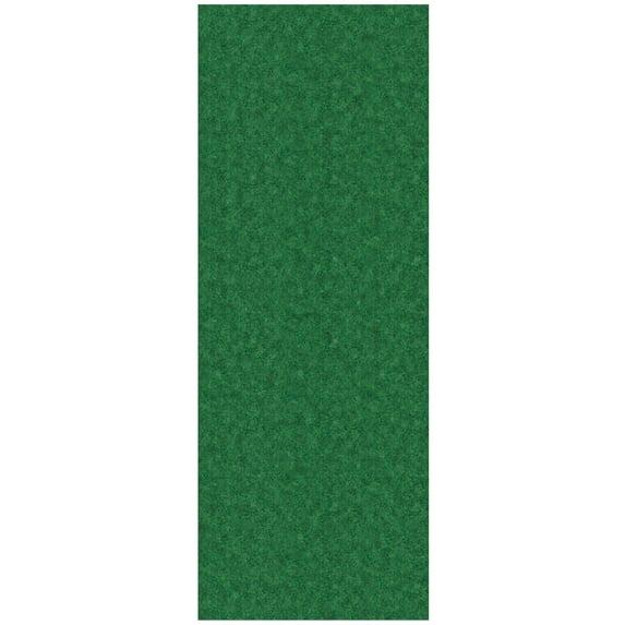 Ottomanson Hallway Runner Waterproof Non-Slip Rubberback 3x6 Indoor/Outdoor Utility Rug, 2'7" x 6', Green
