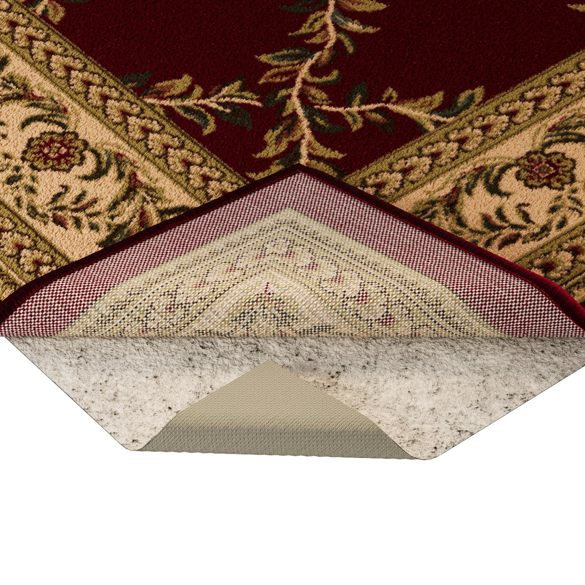 Ottomanson Non Slip Rug Pad Grip 1/8 Thick, Protection for Any Flooring Surface, Beige