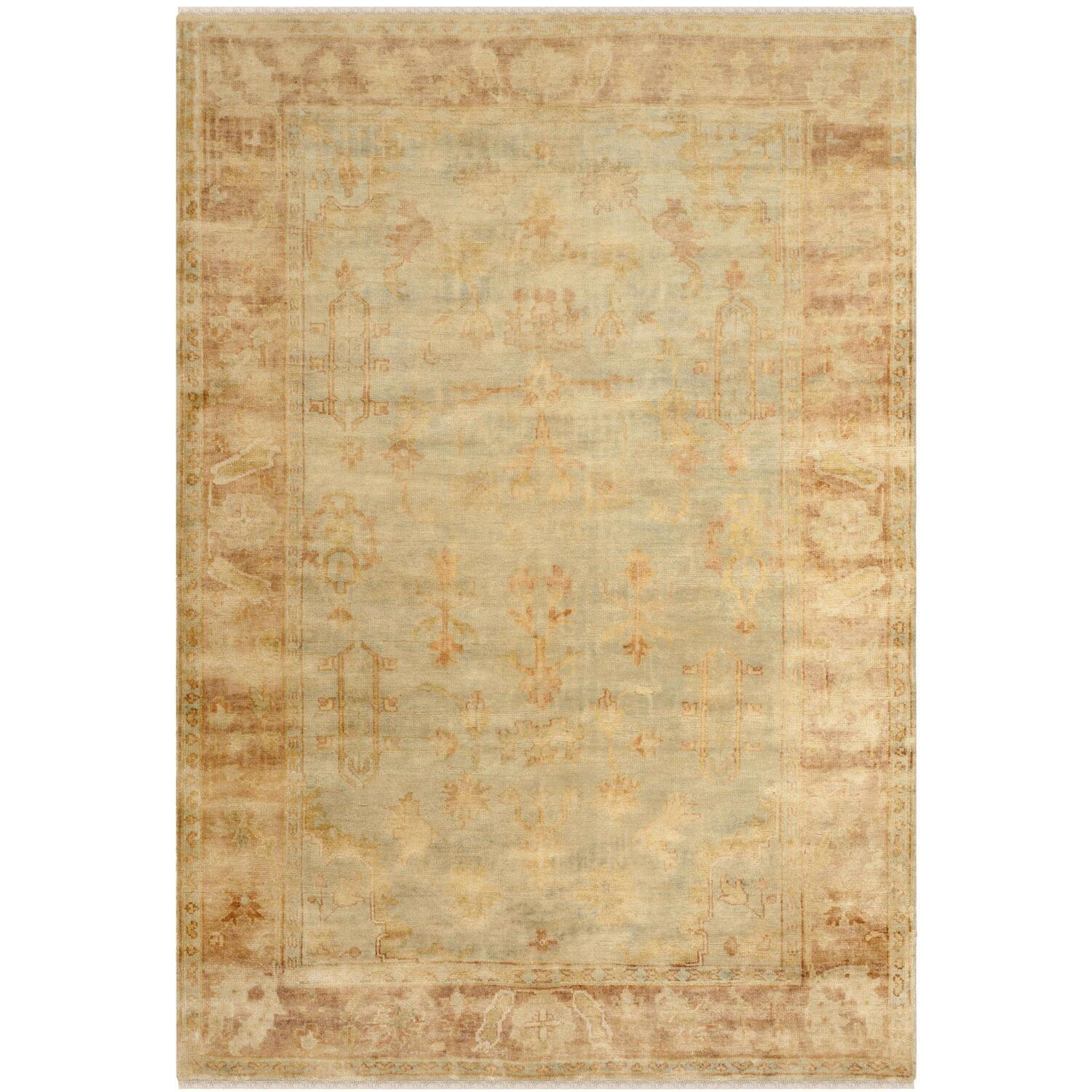 Oushak Hand Knotted Wool Oriental Rug