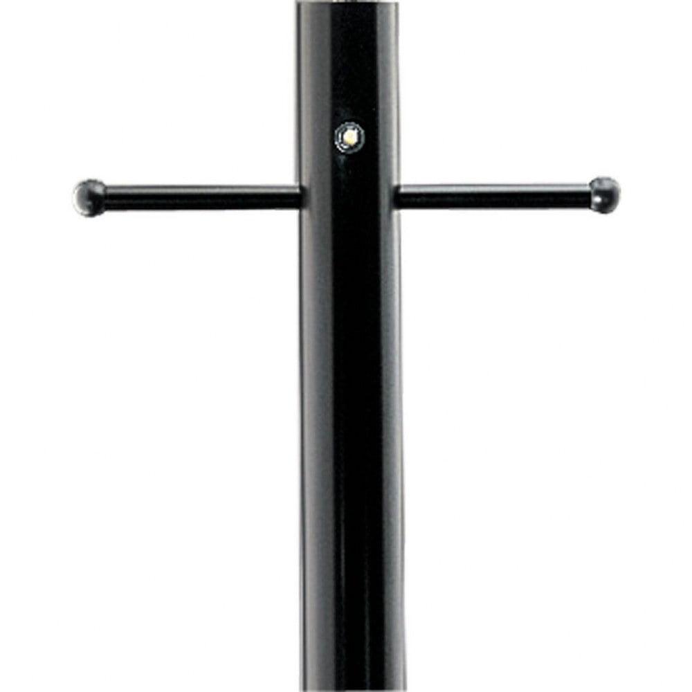 Tall Black Aluminum Outdoor Lighting Post with Photocell