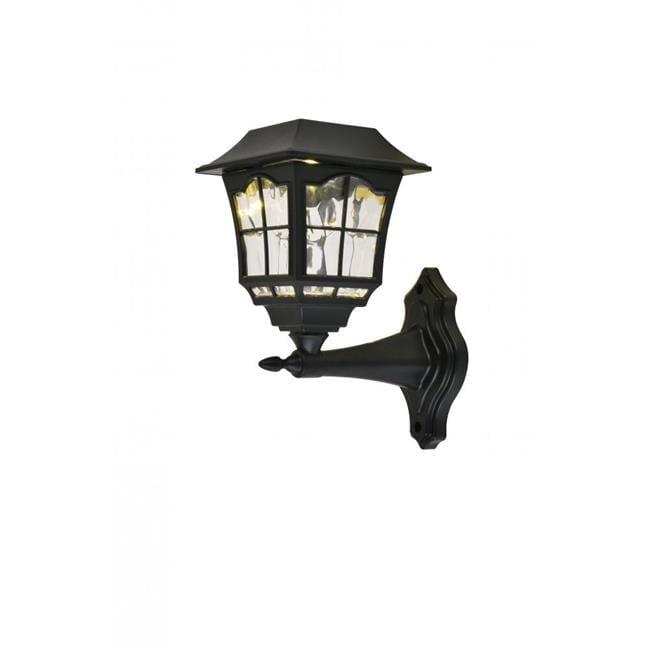 Elegant Lighting Outdoor black LED 3000K wall light in pack of 4