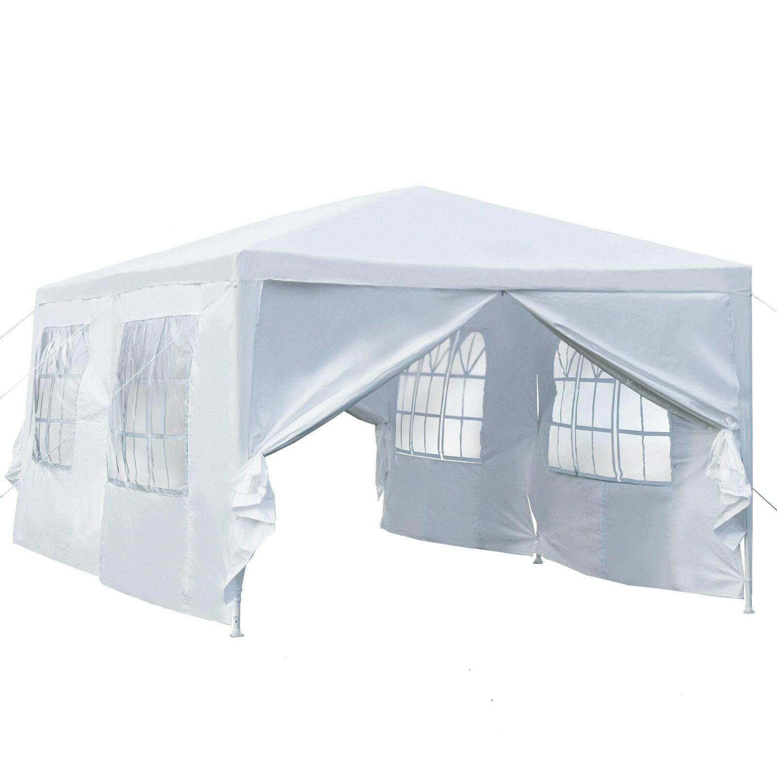 Heavy Duty White Polyethylene Outdoor Canopy Tent 10' x 20'