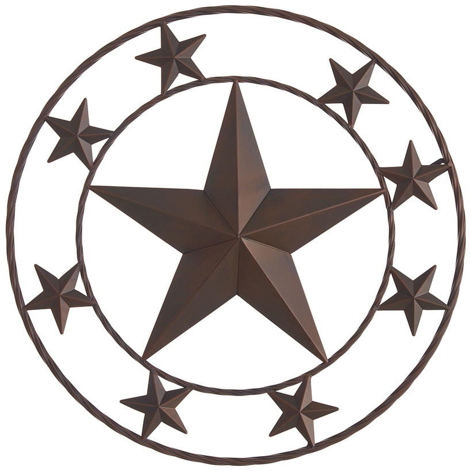 The Lakeside Collection Outdoor Metal Rustic Star Wall Art