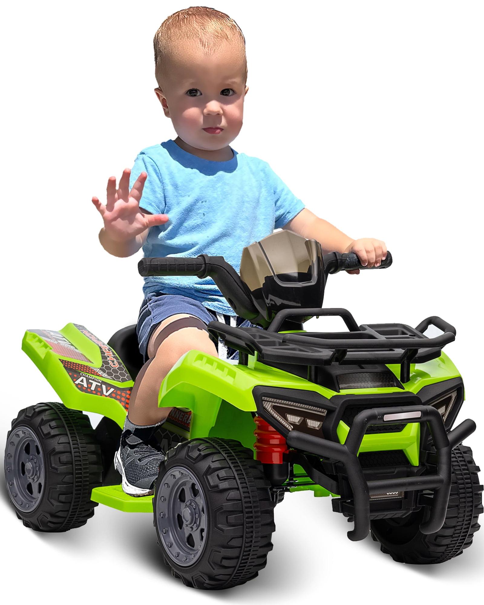 Green 6V Kids Ride-On Quad ATV with Music