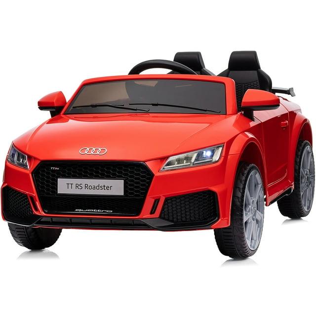 Outfunny Electric Car for Kids, Licensed Audi 6V Ride on Toy Car for Toddlers with Remote, Bluetooth