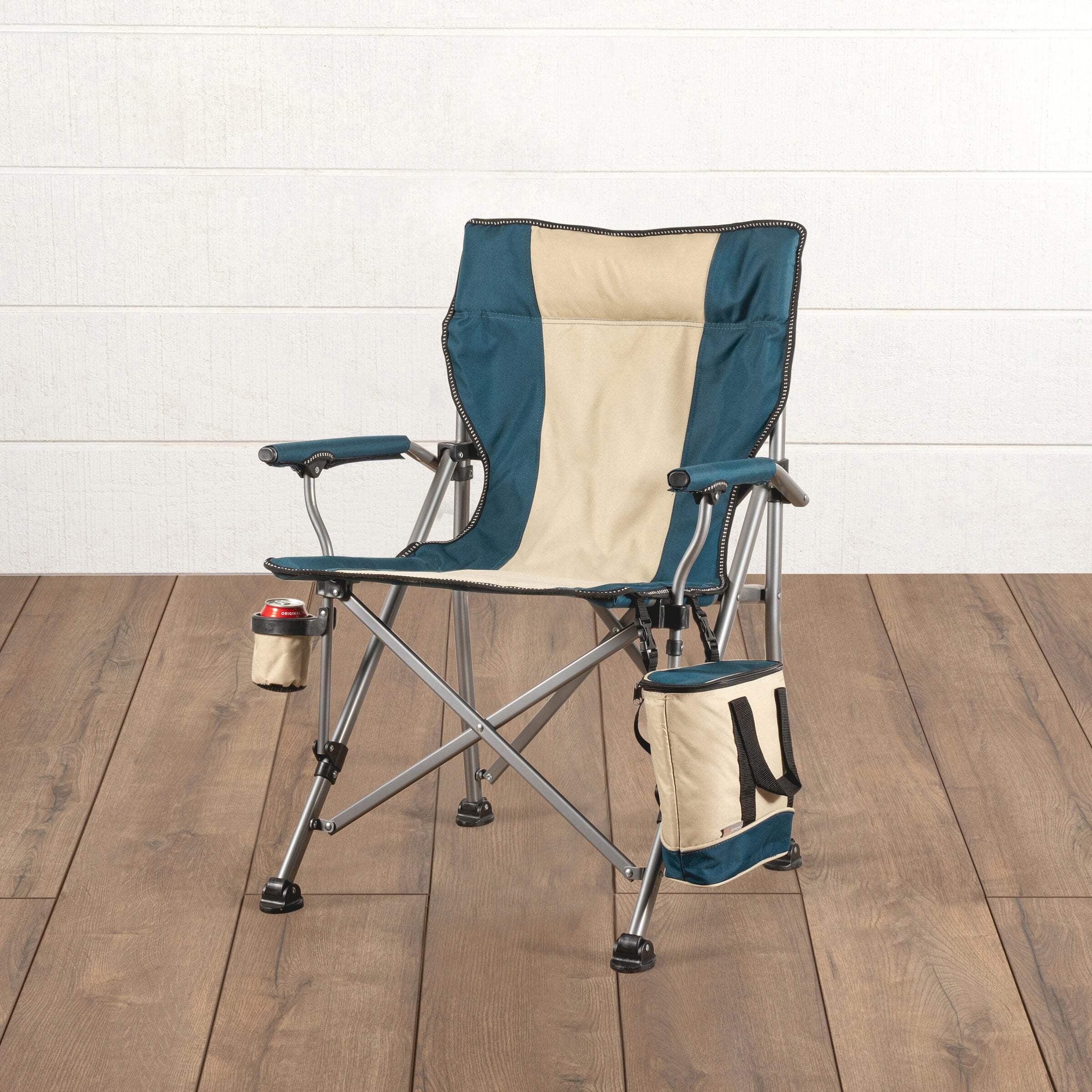 Oniva 2pc Outlander Portable Camping Chair with Cooler - Navy Blue