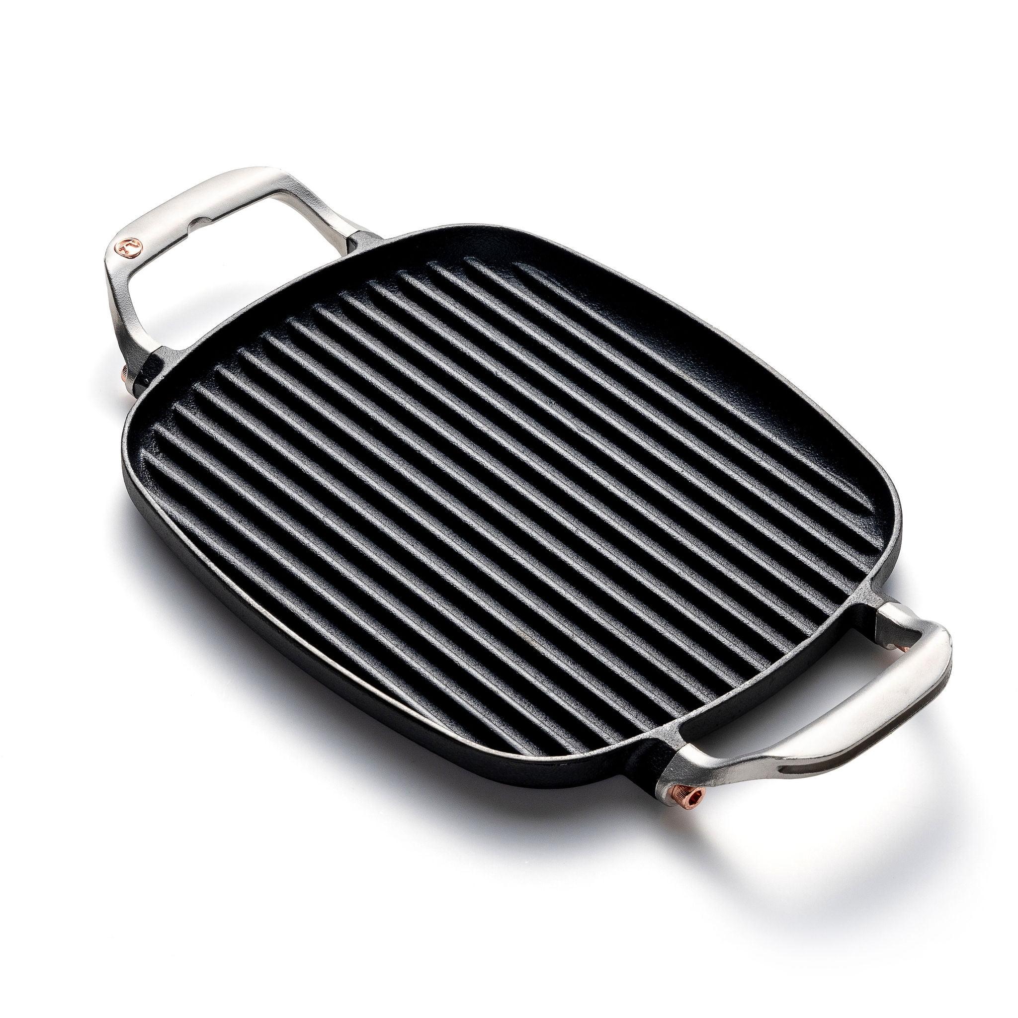 Outset Cast Iron Grill Pan With Ridges