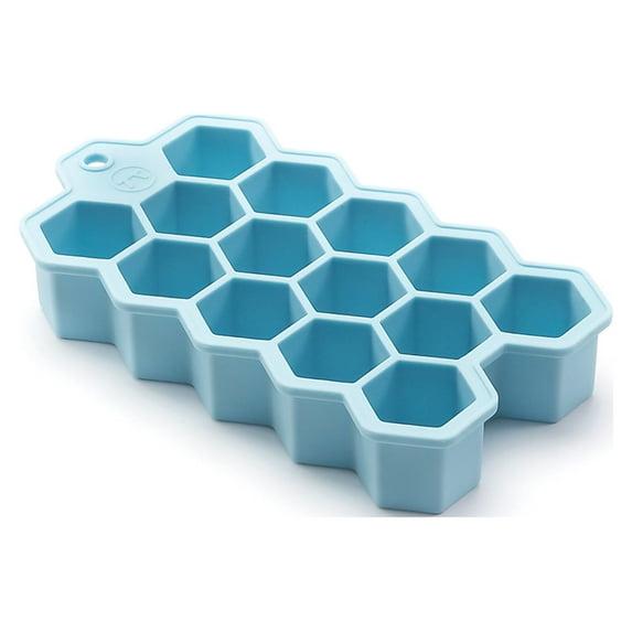 Outset Silicone Hexagon Ice Cube Tray, Large Cubes