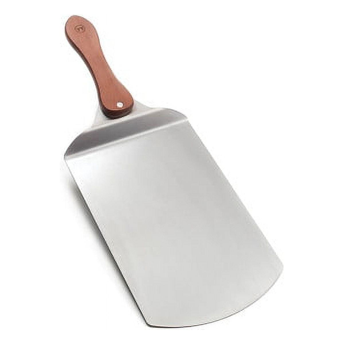 Outset Stainless Steel Pizza Peel with Collapsible Rosewood Handle