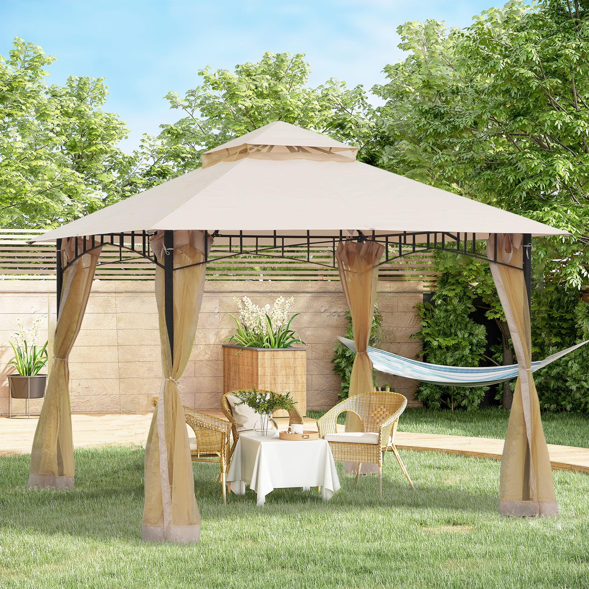 9.7 Ft. W x 9.7 Ft. D Metal Patio Gazebo