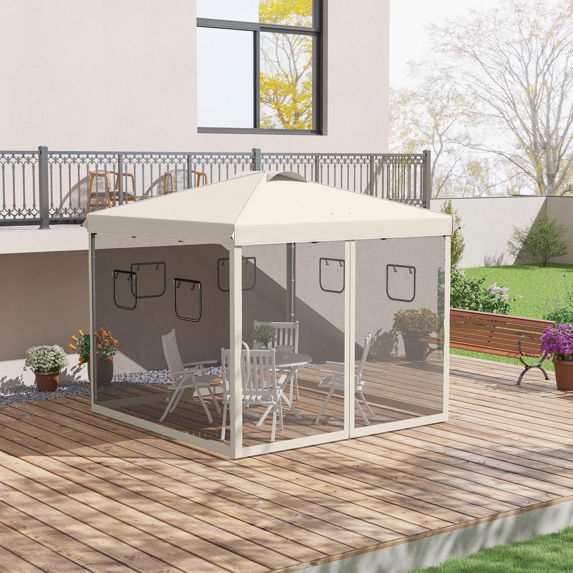 10 Ft. W x 10 Ft. D Steel Pop-up Gazebo