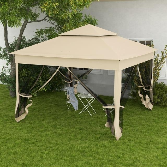 Outsunny 11 Ft. W x 11 Ft. D Steel Patio Gazebo