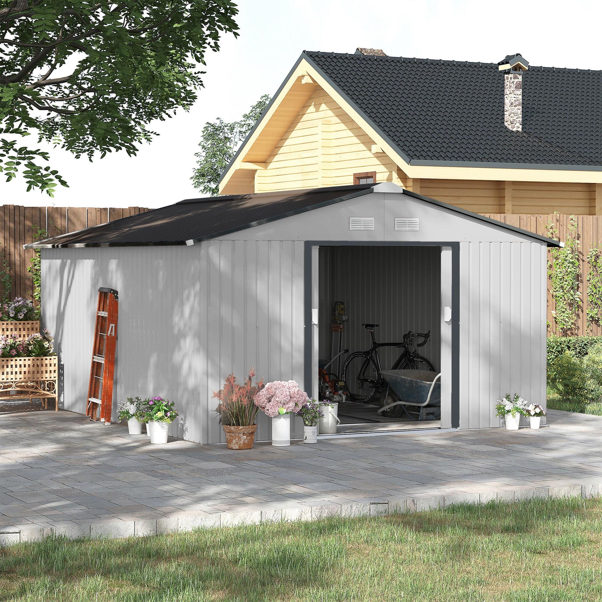 11 ft. W x 13 ft. D Stainless Steel Tool Shed