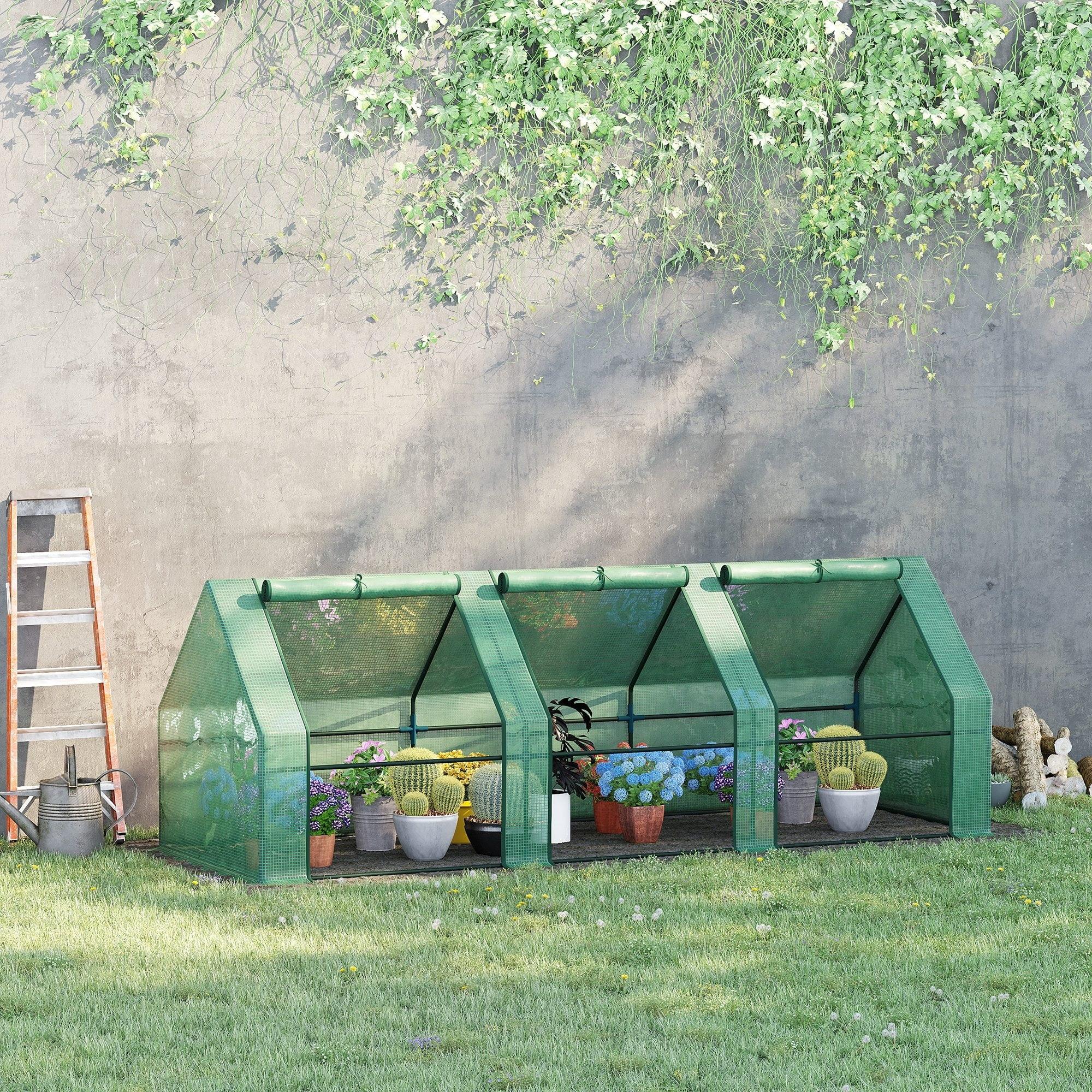 Portable Greenhouse with PE Cover and Steel Frame