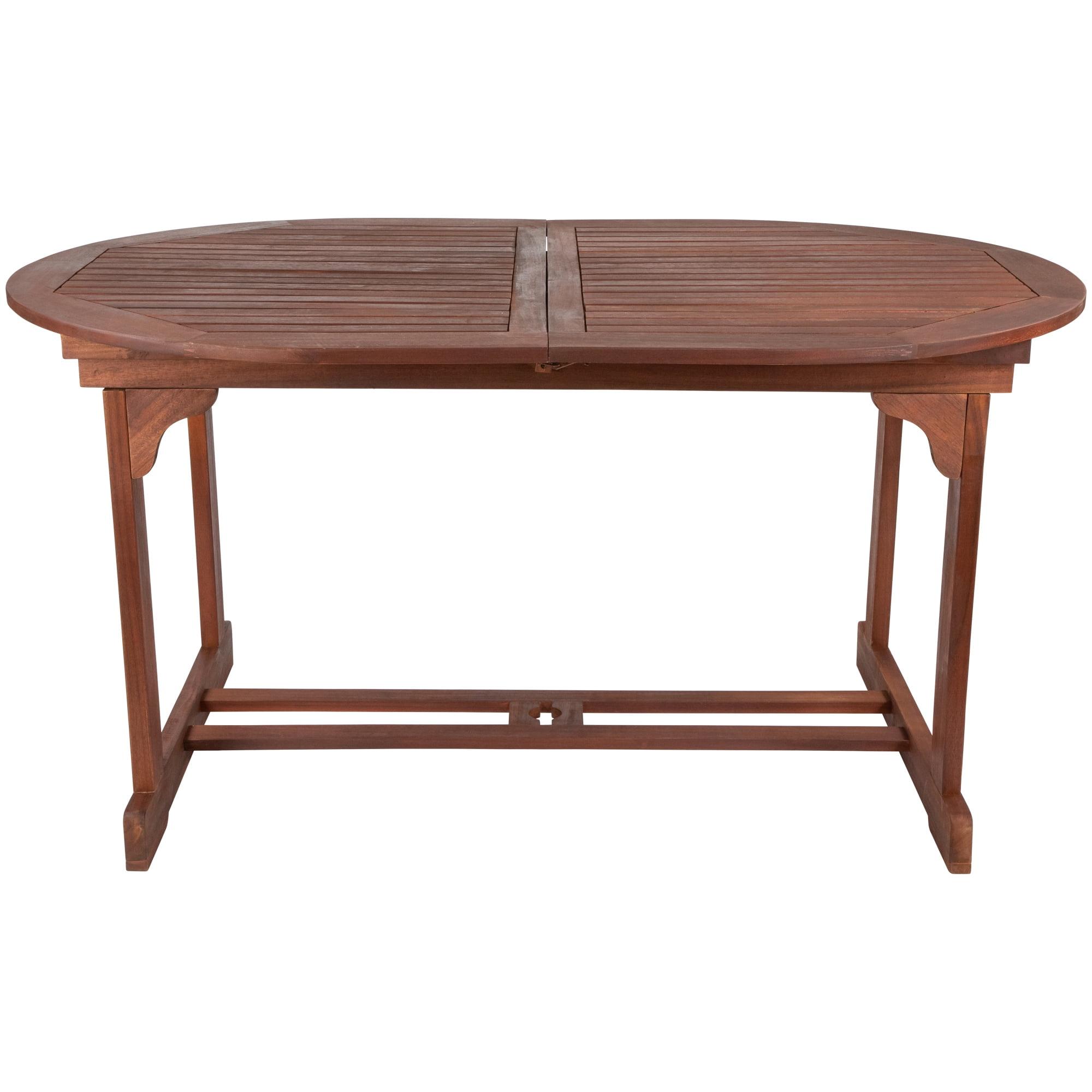 Northlight Seasonal Oval Outdoor Acacia Wood Folding Patio Dining Table