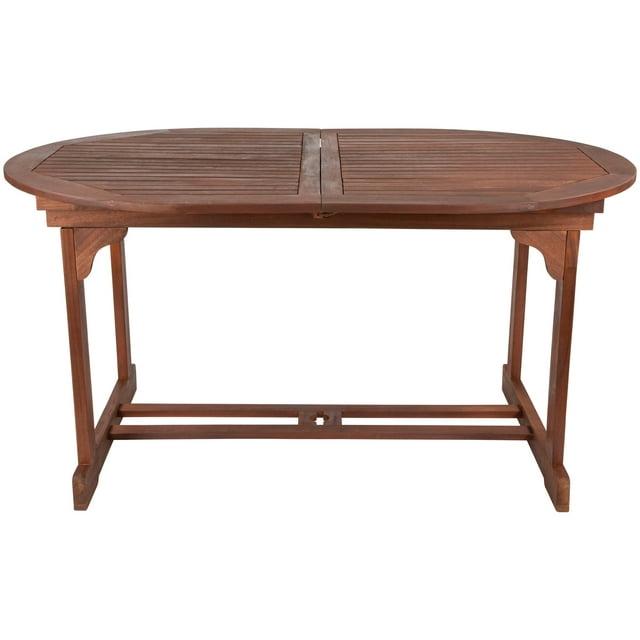 Northlight Seasonal Oval Outdoor Acacia Wood Folding Patio Dining Table