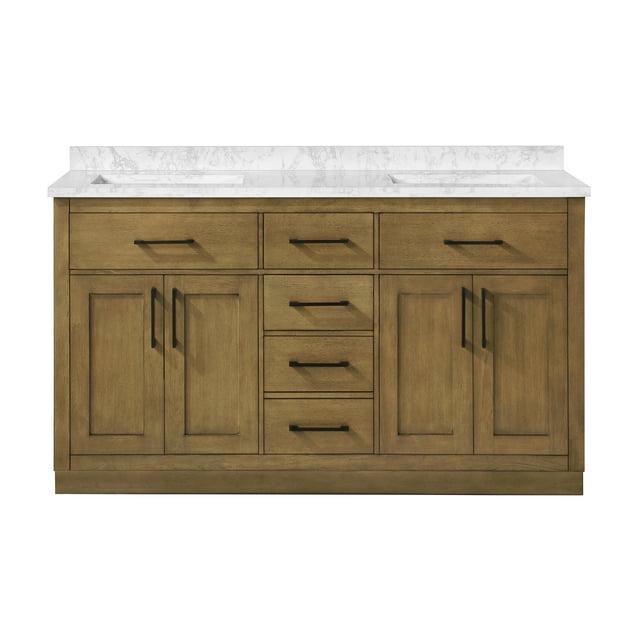 OVE Decors Athea 60 in. W Bath Vanity with Premium Countertop and Power Bar