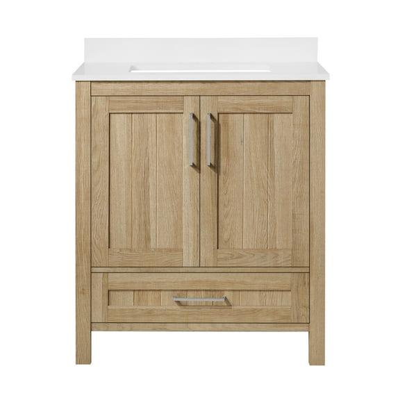 OVE Decors Kansas 30" Single Bathroom Vanity, in White Oak Finish & Reviews | Wayfair