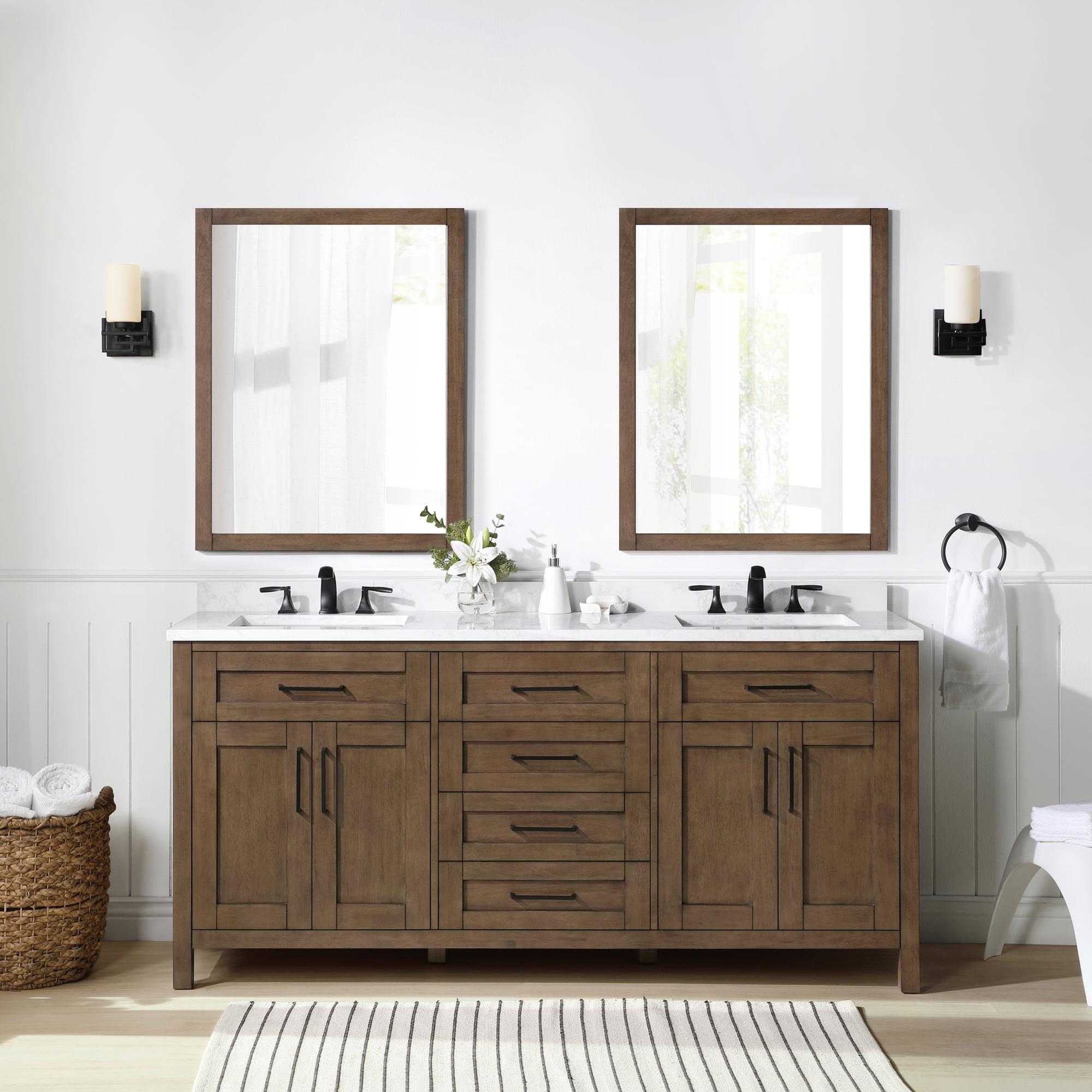 OVE Decors Tahoe 72" Double Bathroom Vanity Set