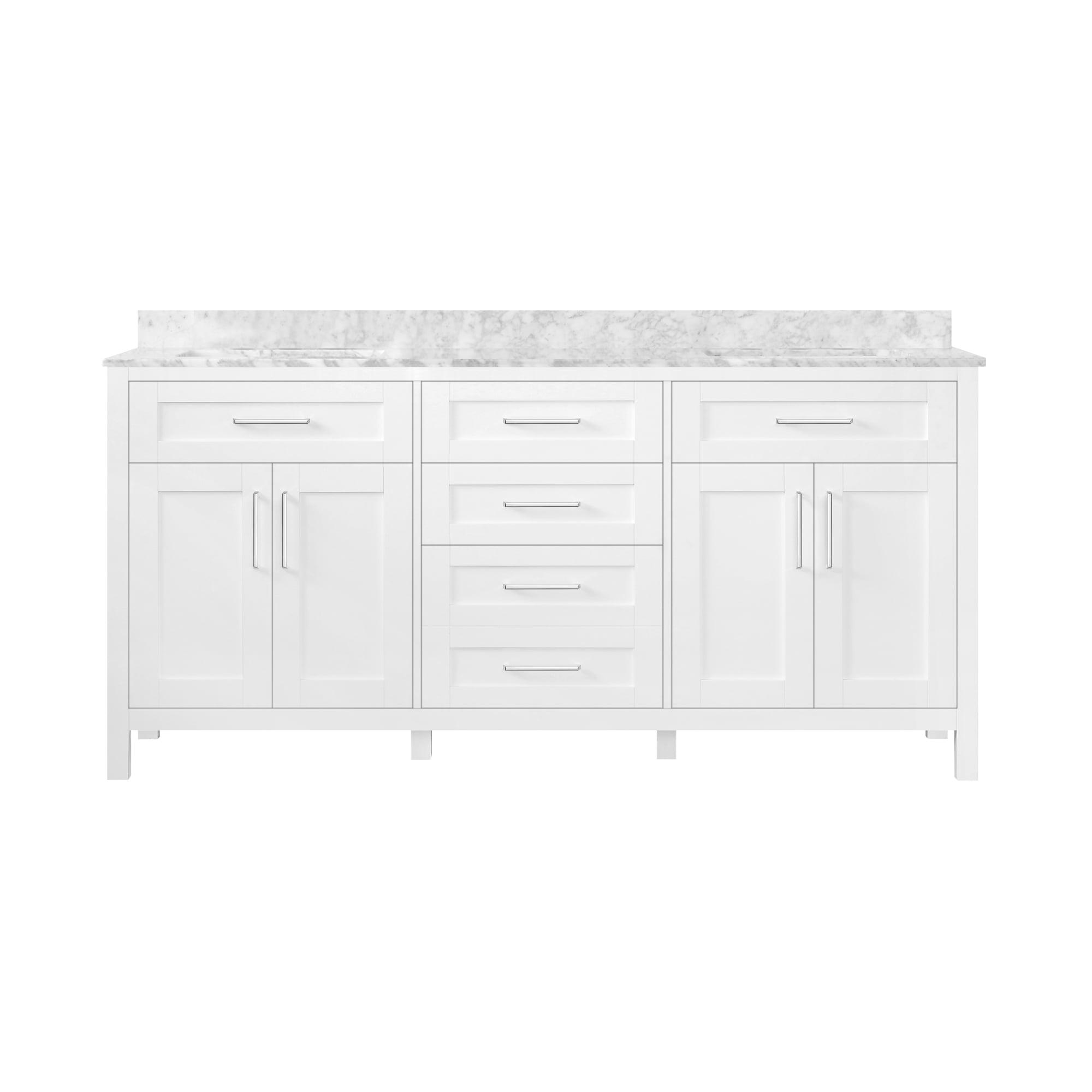 OVE Decors Tahoe 72" Double Bathroom Vanity Set