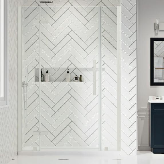 Ove Decors Endless Tampa 47" W x 72" H Alcove Frameless Shower Kit, Door, 2 Panel, Base TA1330220