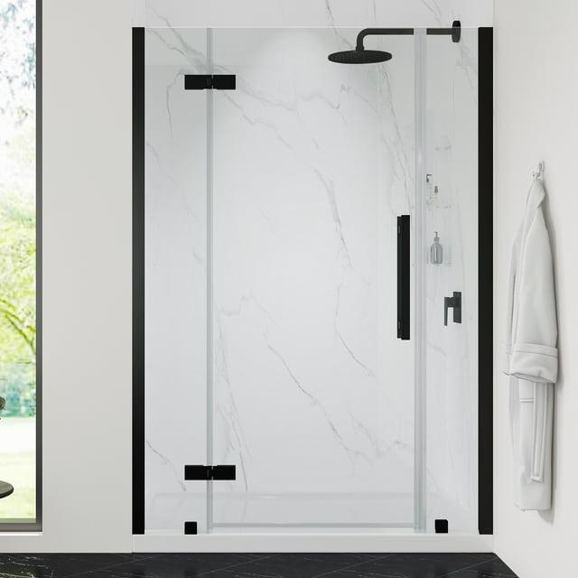 Ove Decors Endless Tampa 47" W x 72" H Alcove Frameless Shower Kit, Door, 2 Panel, Base, Shelves TA1330421