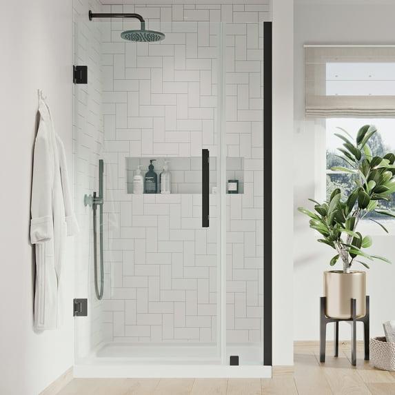 Endless Tampa-Pro 35" W x 72" H Alcove Frameless Shower Kit, Door, Panel, Base