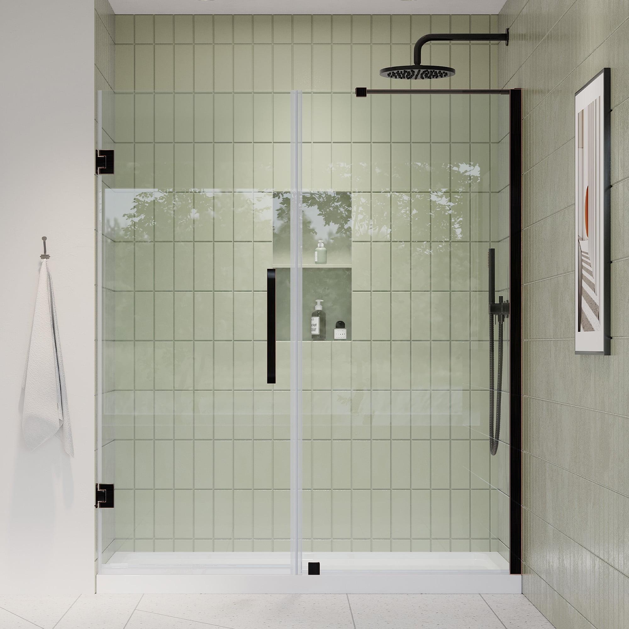 Ove Decors Endless Tampa-Pro 60" W x 72" H Alcove Frameless Shower Kit, Door, Panel, Base TP0180190