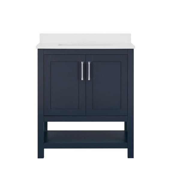 OVE Decors Vegas 30" Midnight Blue Single Bathroom Vanity Set