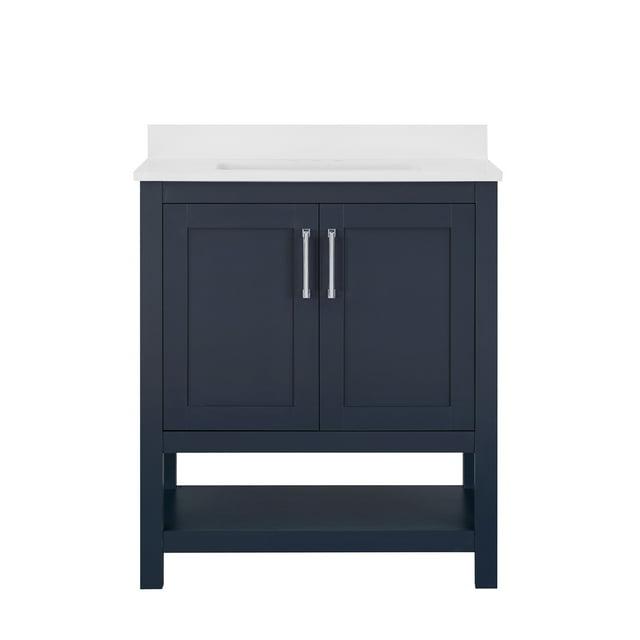 OVE Decors Vegas 30" Midnight Blue Single Bathroom Vanity Set