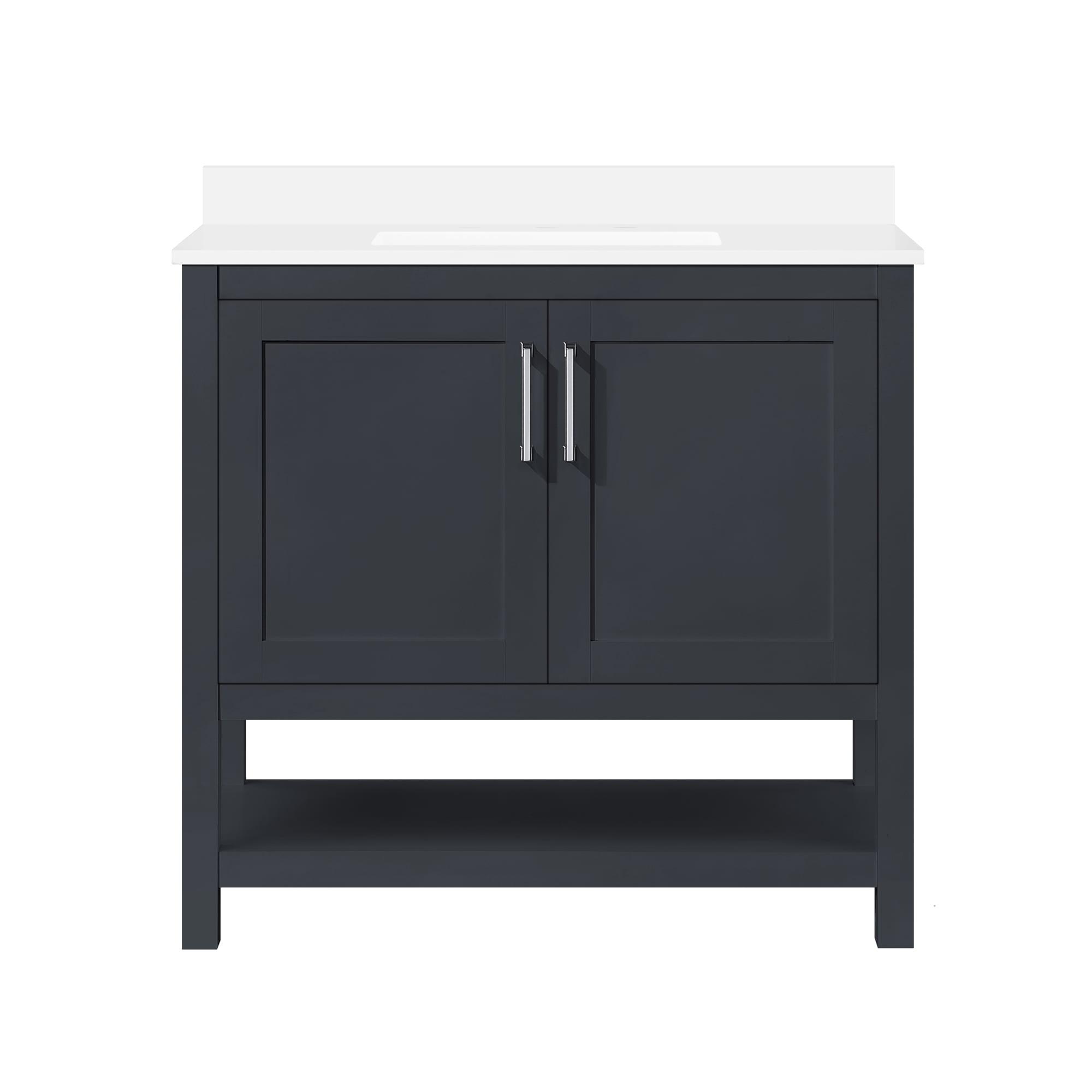 Vegas Dark Charcoal 36" Freestanding Bathroom Vanity with Sink