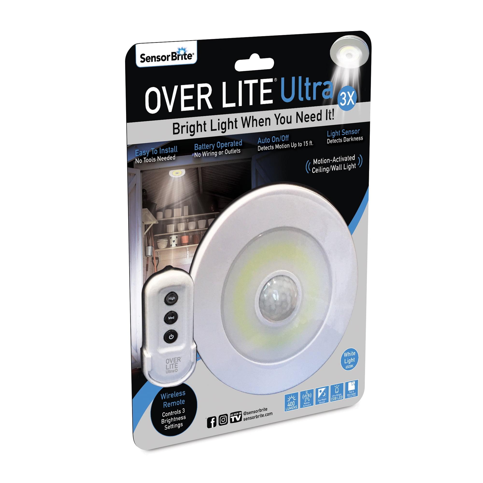 Over Lite Ultra White Motion Activated LED Light with Remote