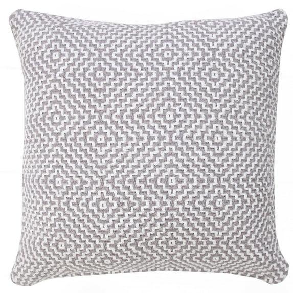 George Oliver Droitwich Geometric Cotton Reversible Throw Pillow