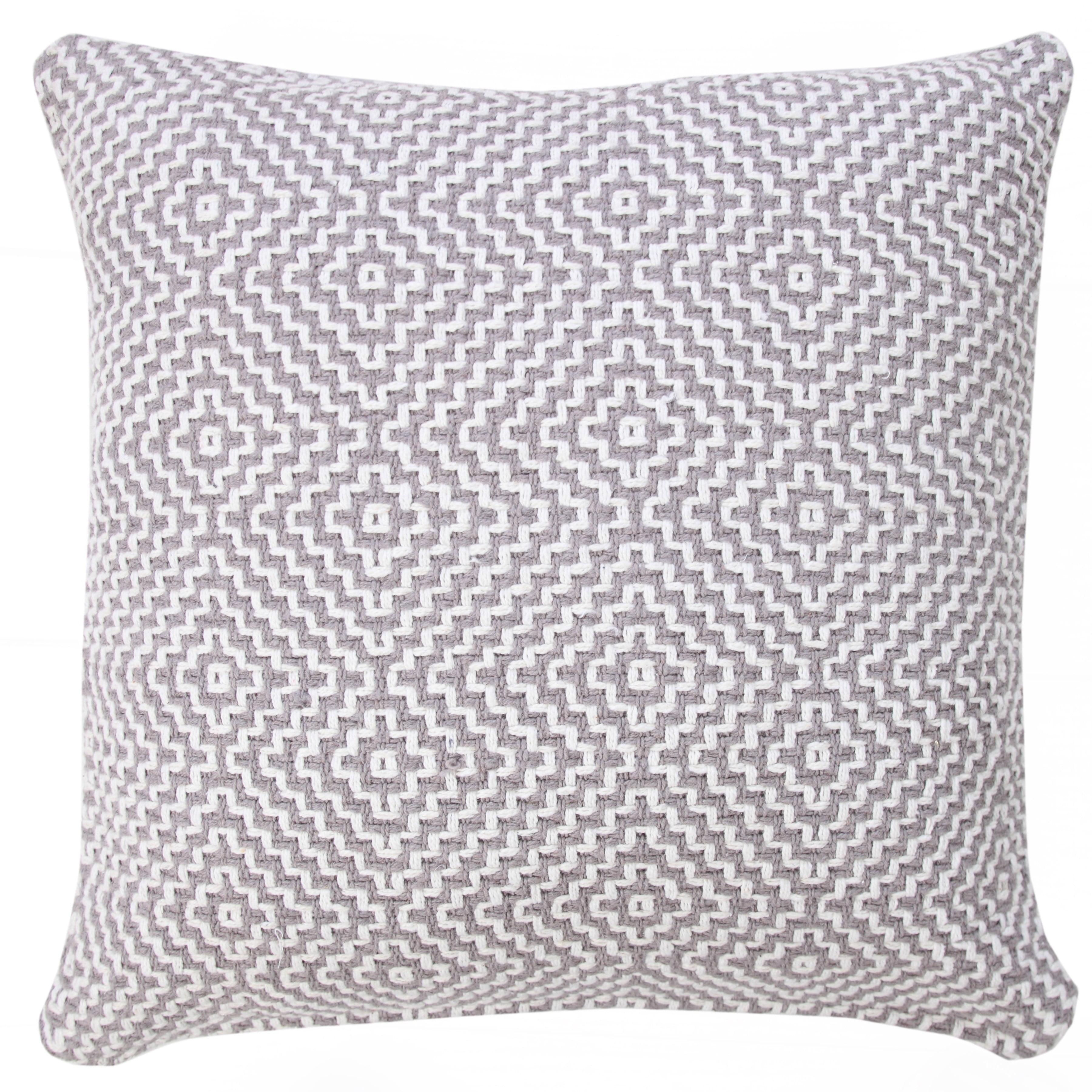 George Oliver Droitwich Geometric Cotton Reversible Throw Pillow