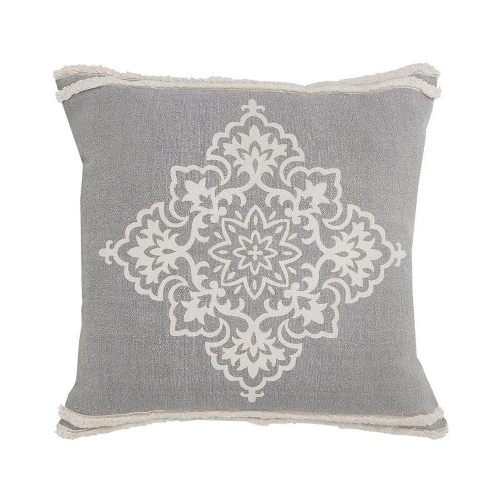 Rajani Home Dahlia Textured Cotton Throw Pillow