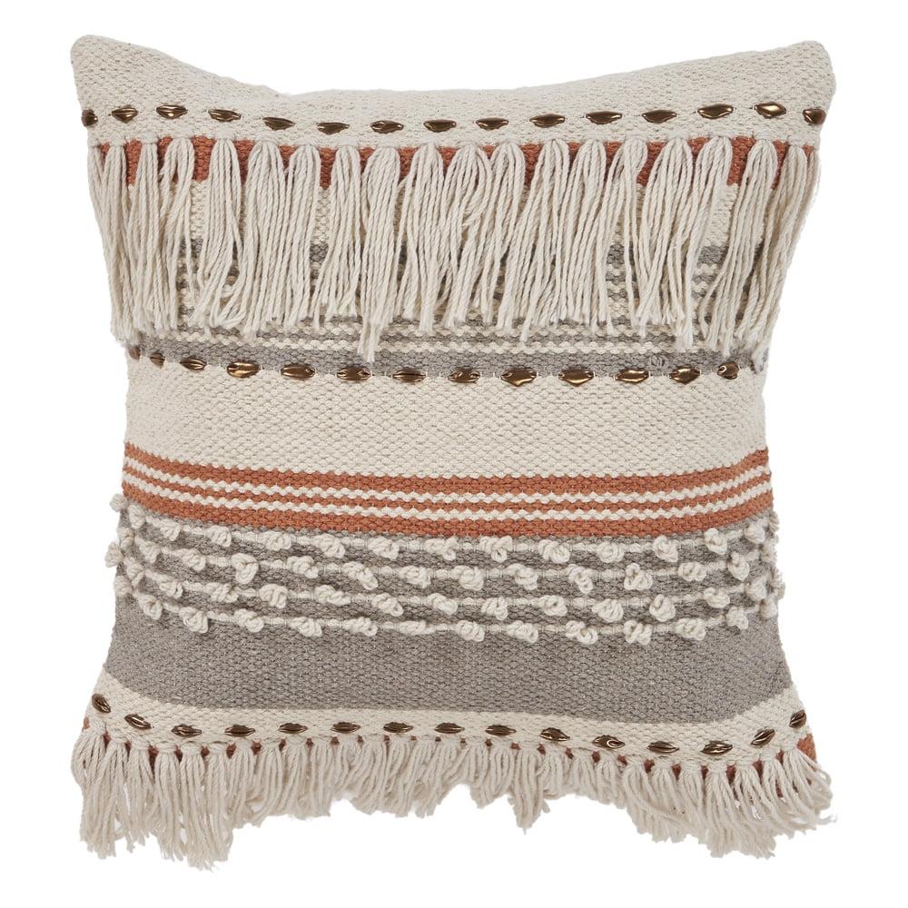 Rajani Home Analee Appliqued Cotton Throw Pillow
