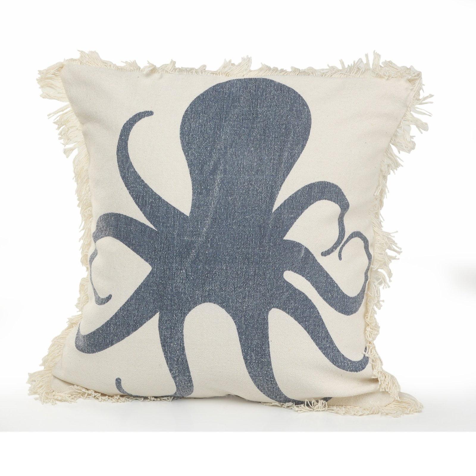 Rajani Home Kellie Fringed Reversible Throw Pillow